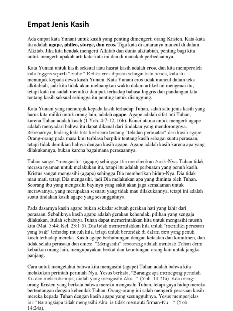 20 Ayat Alkitab Tentang Cinta Kasih Tuhan