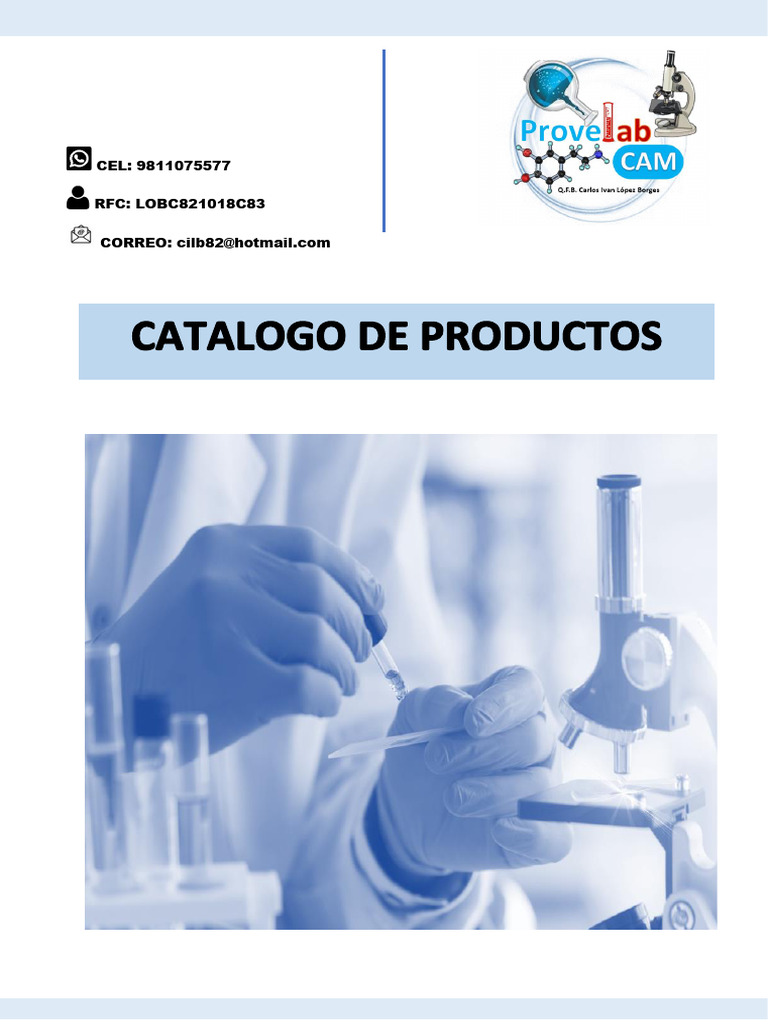 Productos Provelab para Laboratorios | PDF | Tinción | Compuestos químicos