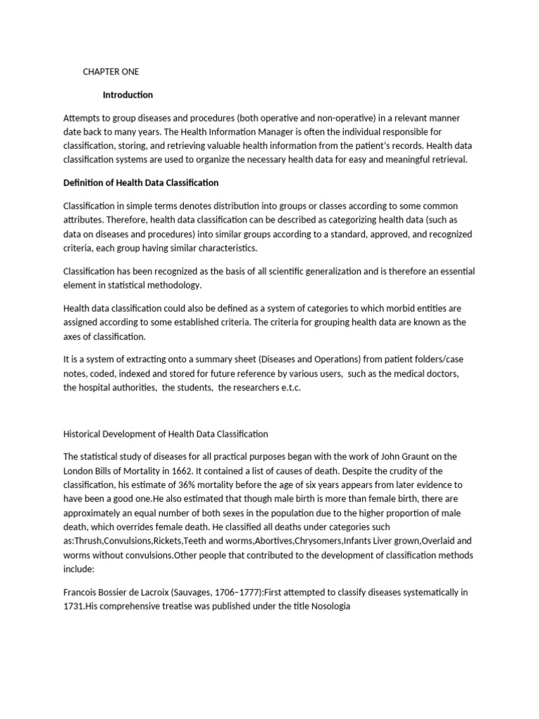 Chapter One Wps Office Pdf Medicine Health Care