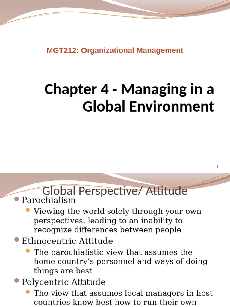 Chapter+4+ +Managing+in+a+Global+Environment | PDF | International ...