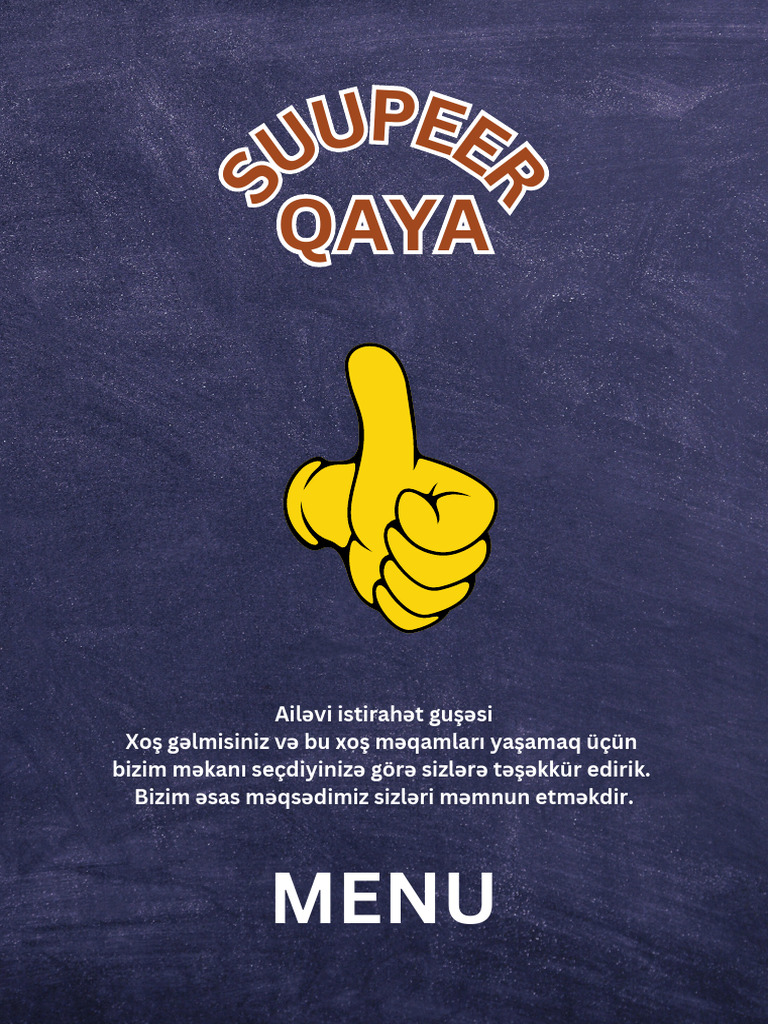 Qaya Menu | PDF