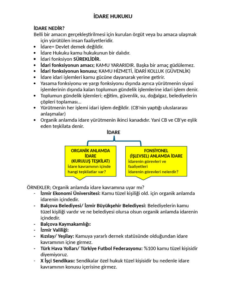 İdare Hukuku | PDF