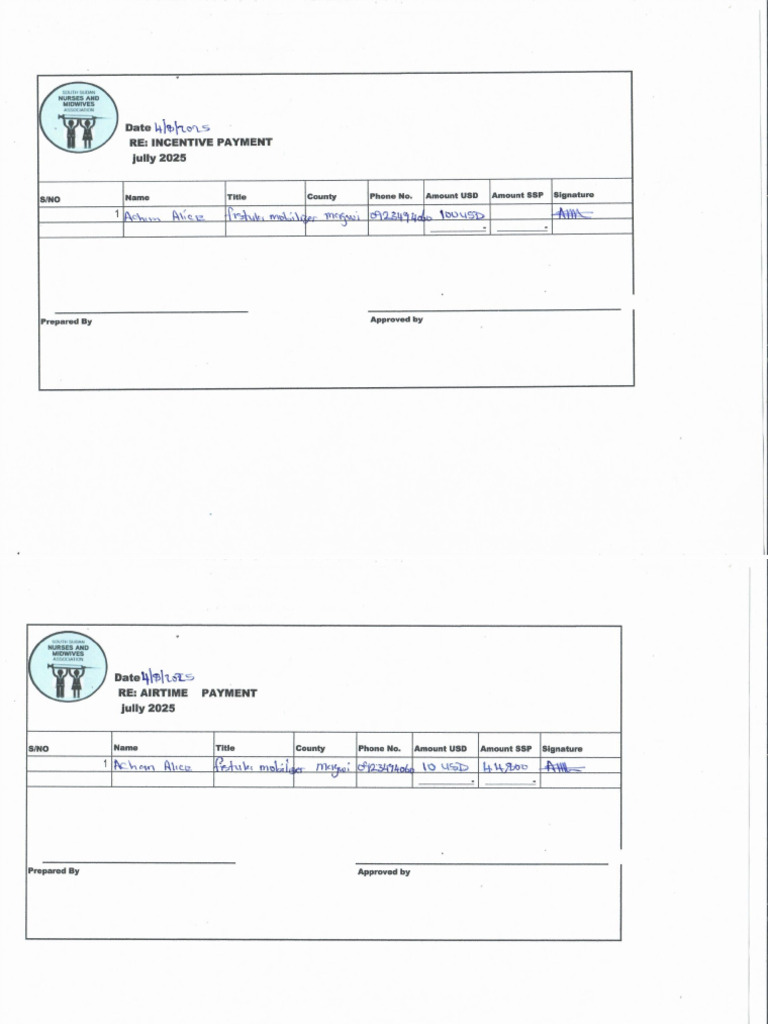 Receipt Payment | PDF