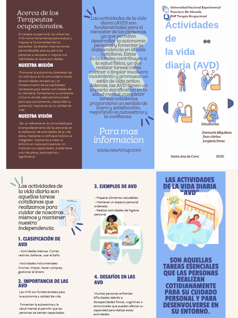 Importancia de las AVD en la Autonomía | PDF | Terapia ocupacional ...