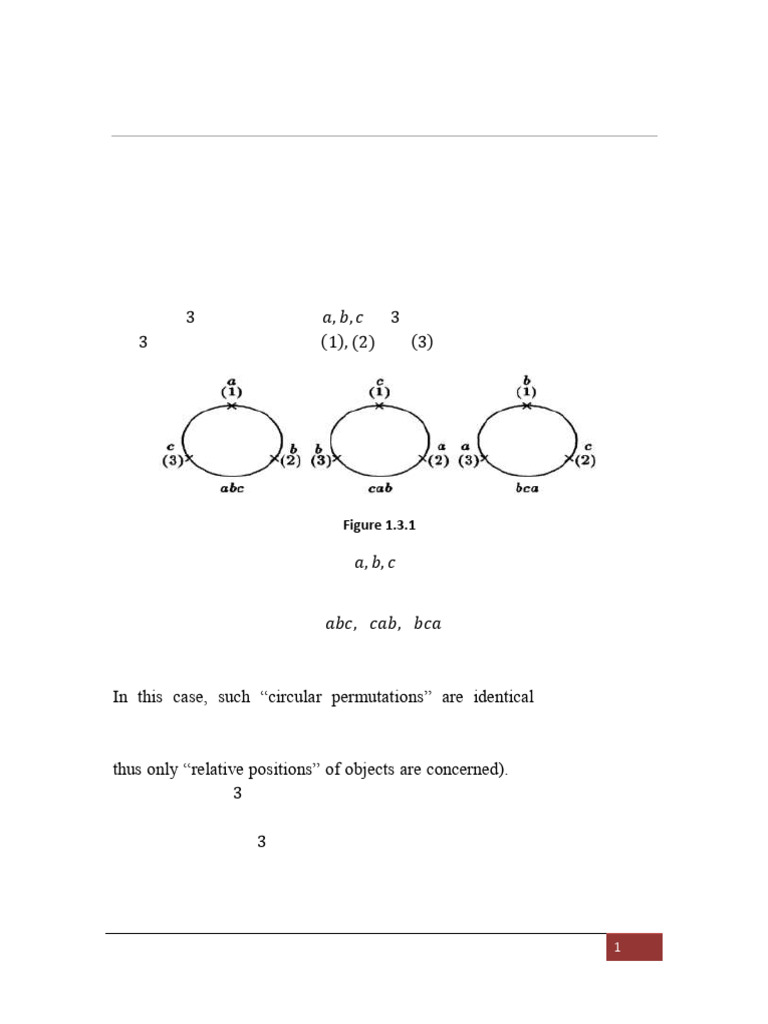 Combinatorics - Lecture 3 | PDF | Permutation | Rotation