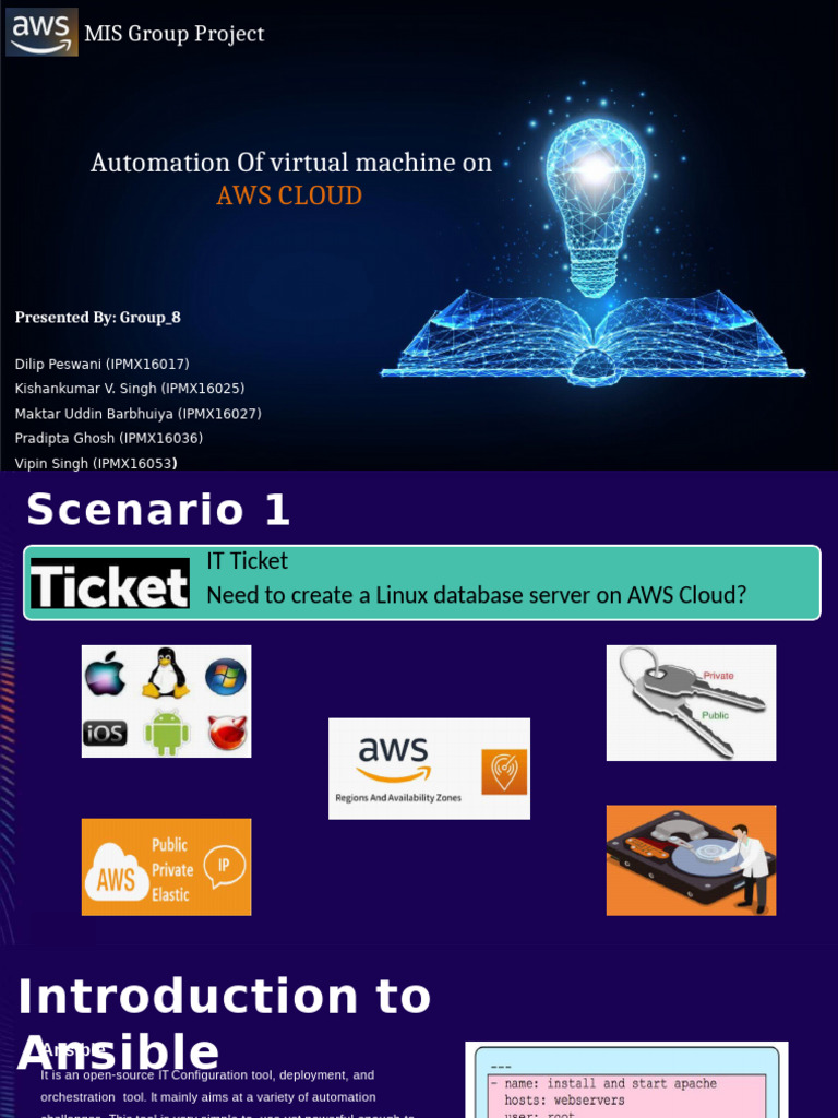 AWS Cloud Automation - Sec - A - Group - 8 | PDF | Cloud Computing ...
