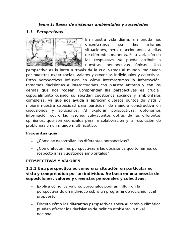 Apunte Tema 1 | PDF | Entorno natural | Sustentabilidad