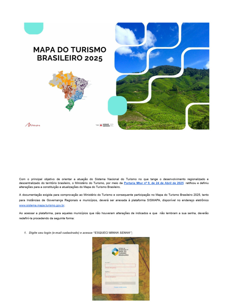 Mapa do Turismo Brasileiro 2025: Diretrizes e Acesso | PDF | Orçamento ...