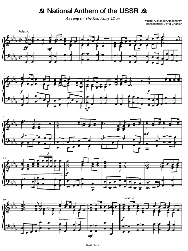 USSR National Anthem Lyrics document