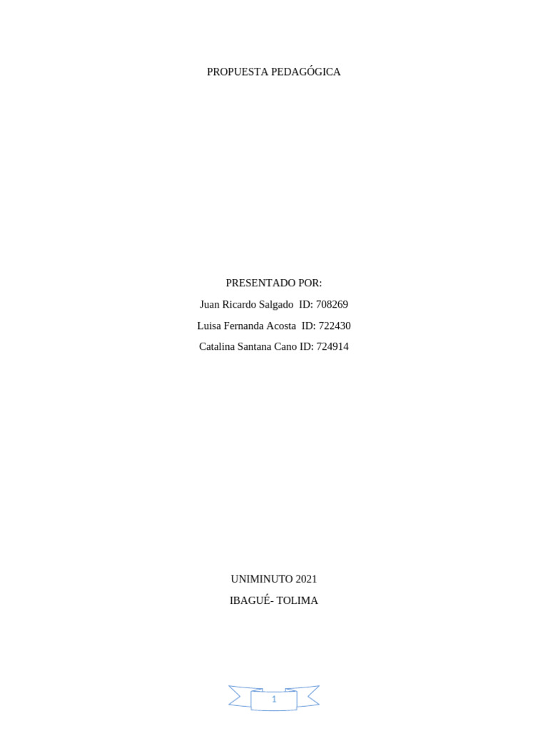 Propuesta Pedagogica P-2 | PDF | Educación de la primera infancia ...