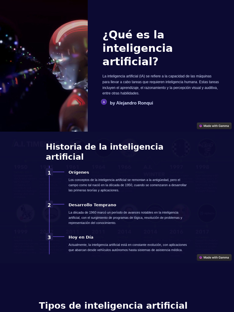 Historia y Aplicaciones de la IA | PDF | Inteligencia artificial ...