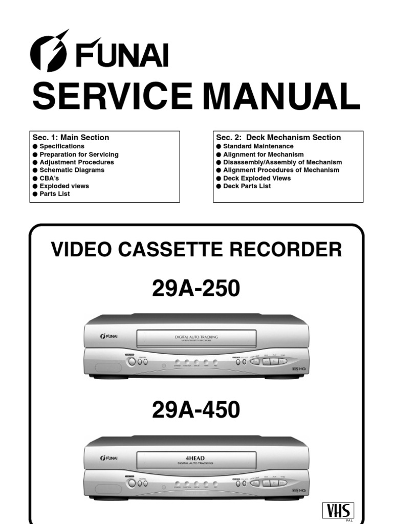 Funai 29a-250-450 Service Manual | PDF | Electrical Connector