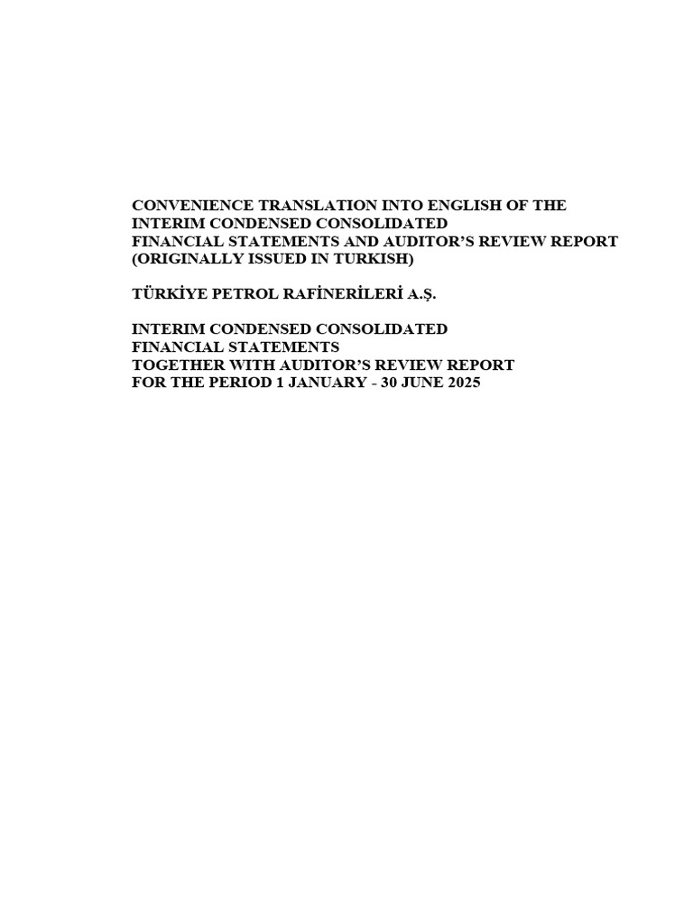 Convenience Translation Into English of The Interim Condensed ...