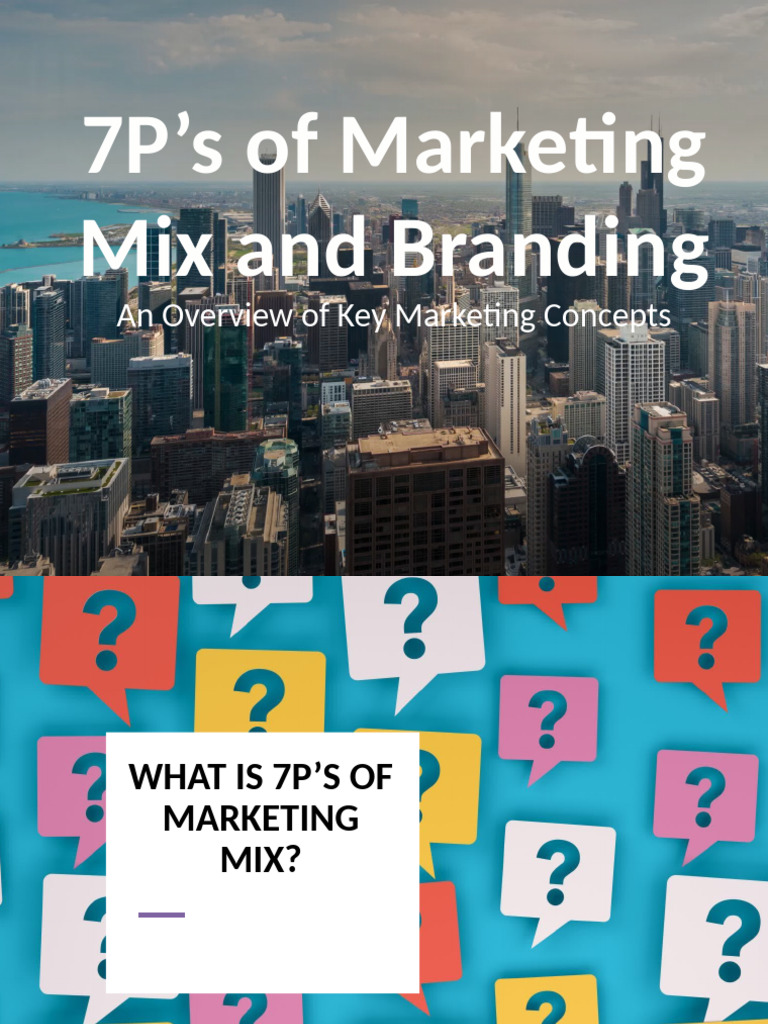 Understanding the 7P's of Marketing Mix | PDF | Brand | Marketing