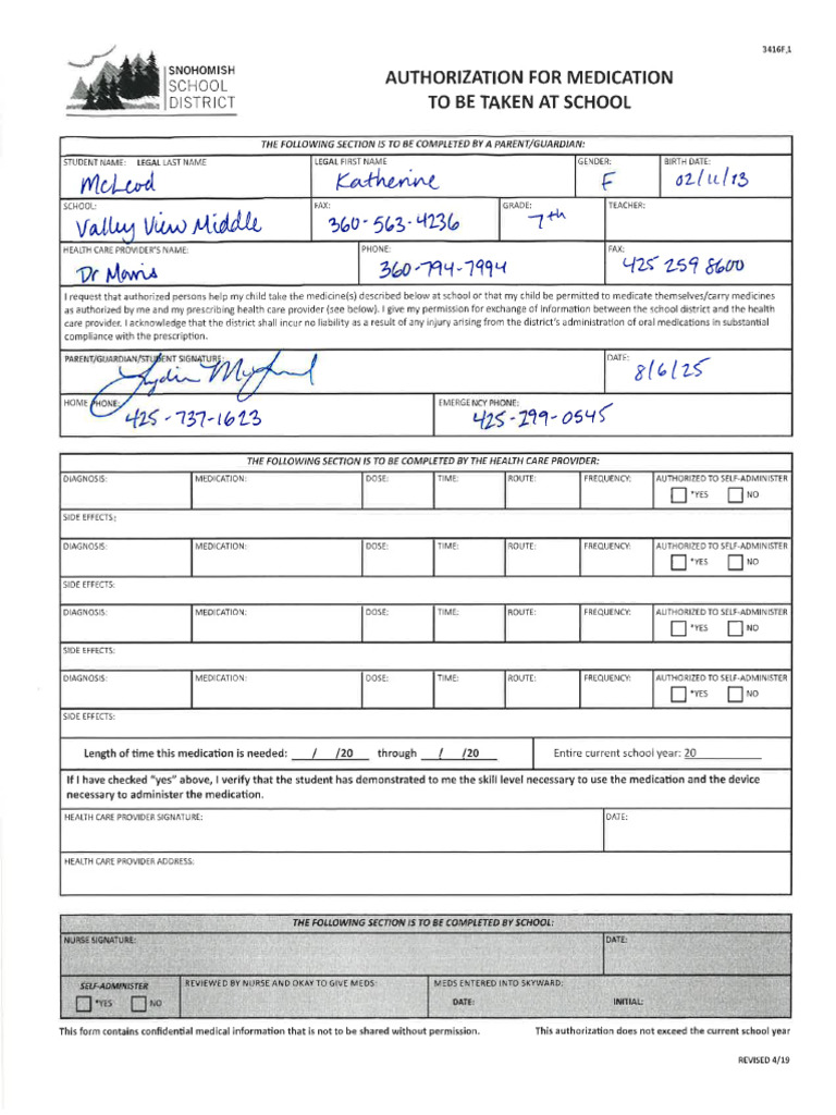 School Forms 2025 | PDF