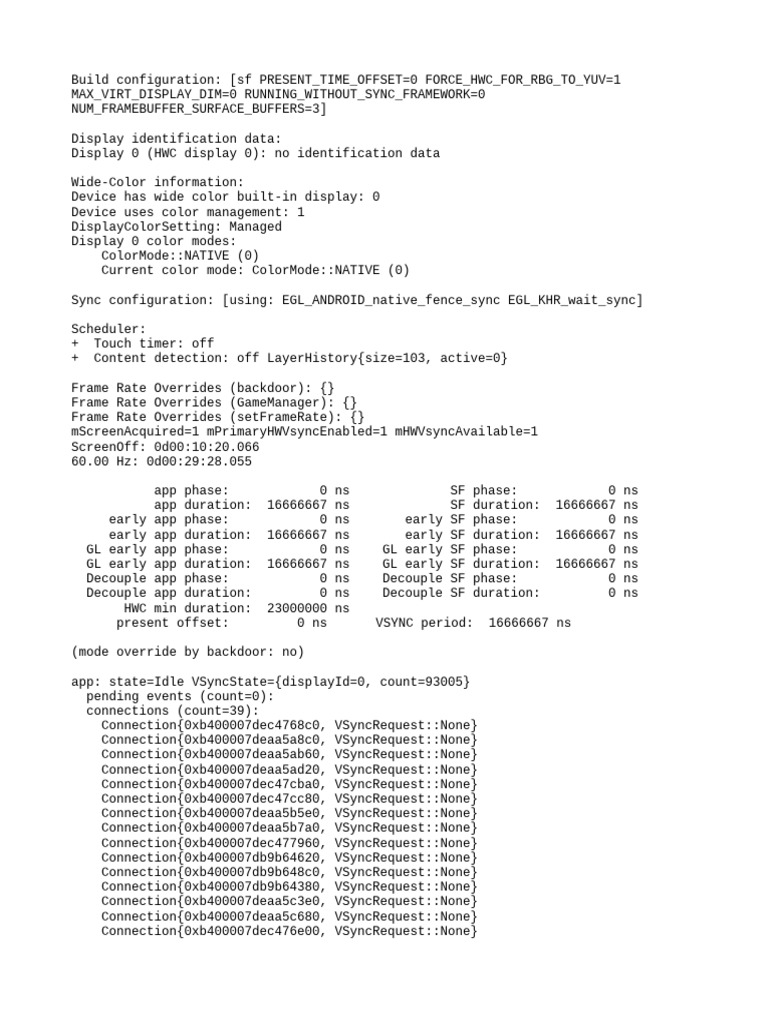 Display Configuration and Performance Data | PDF | Computer Science ...