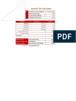 Income Tax Calculator in Excel 2011 2012