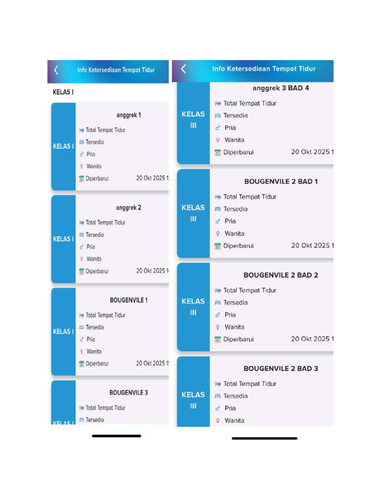 Dokumentasi Ketersediaan Ruangan Di Aplikasi MJKN | PDF