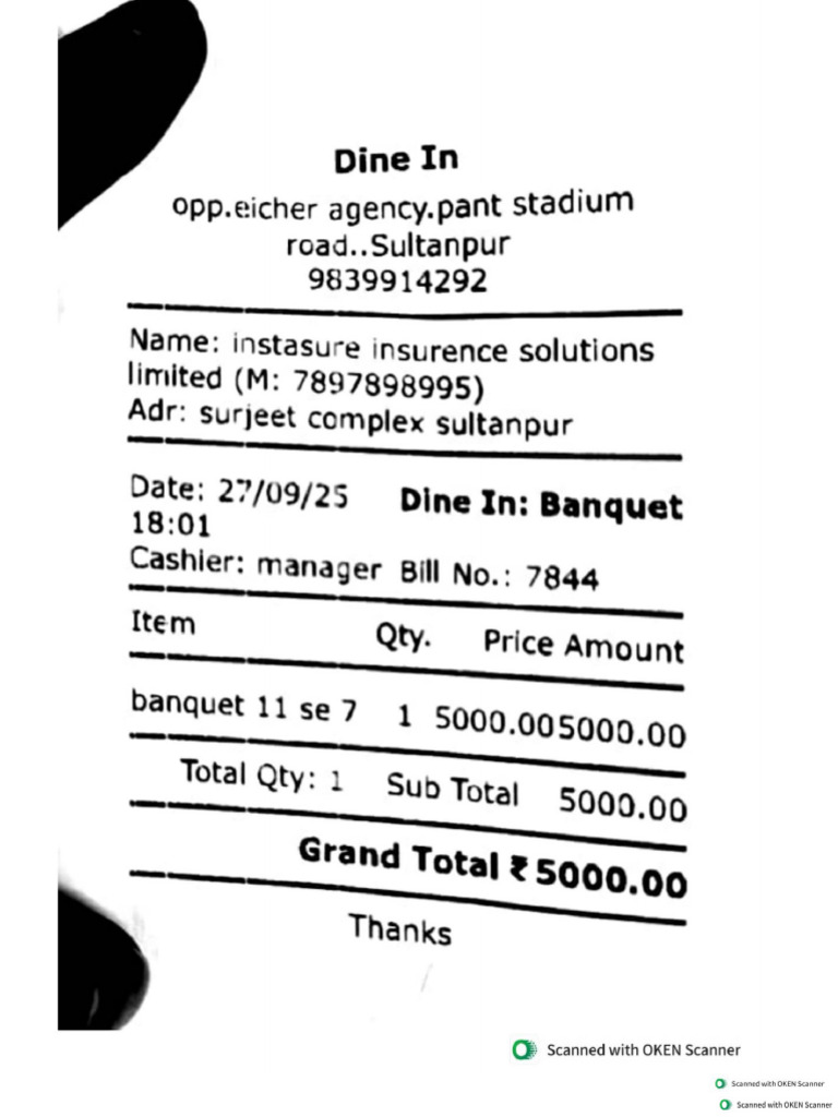 Bill For Other Expenses | PDF