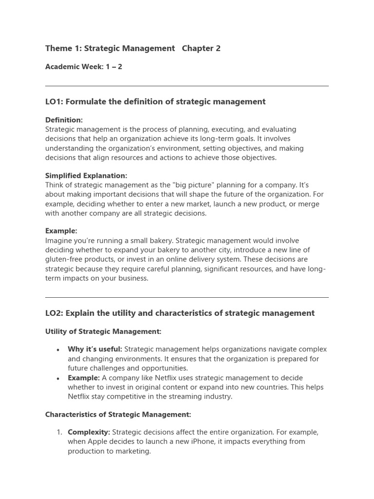 Understanding Strategic Management Concepts | PDF | Strategic ...