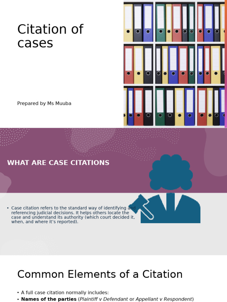Understanding Case Citations | PDF | Case Citation | Judiciaries