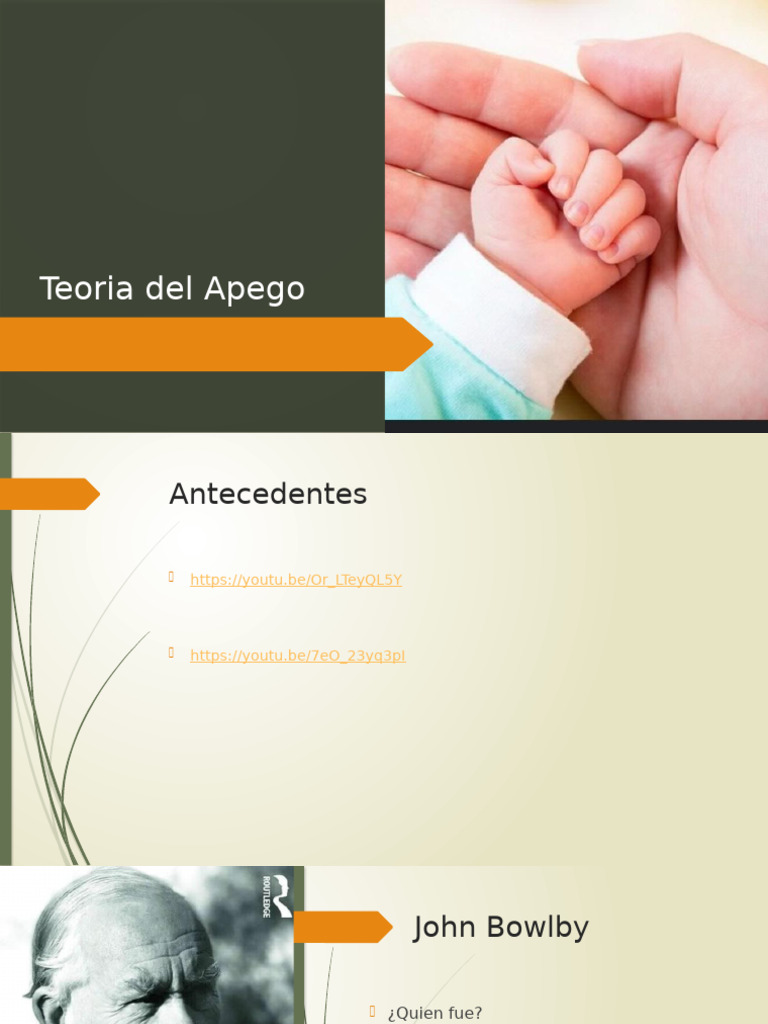 Teoría del Apego: Tipos y Etapas | PDF | Teoría de apego | Sicología