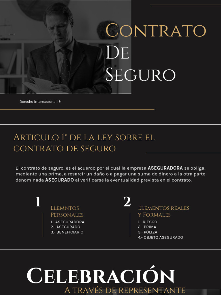 Elementos Clave del Contrato de Seguro | PDF | Póliza de seguros | Seguro