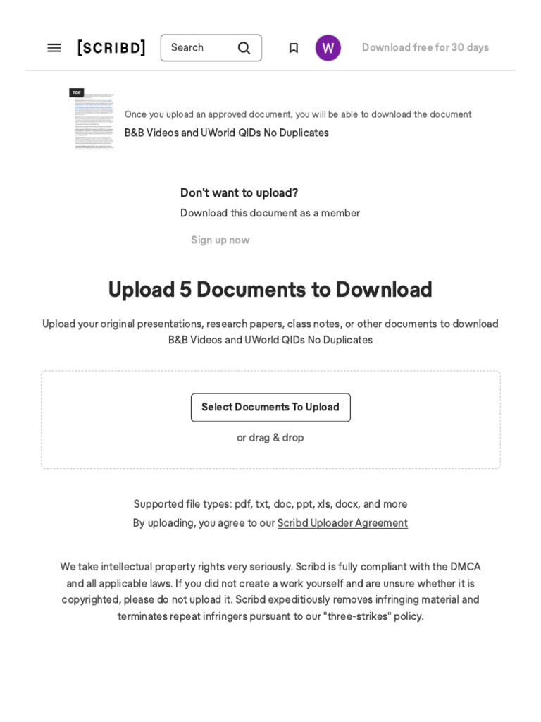 Upload and Download Documents on Scribd | PDF | Scribd