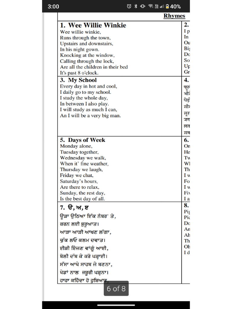 Rhymes Story Conversation | PDF