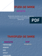 Transfuzia de Sange