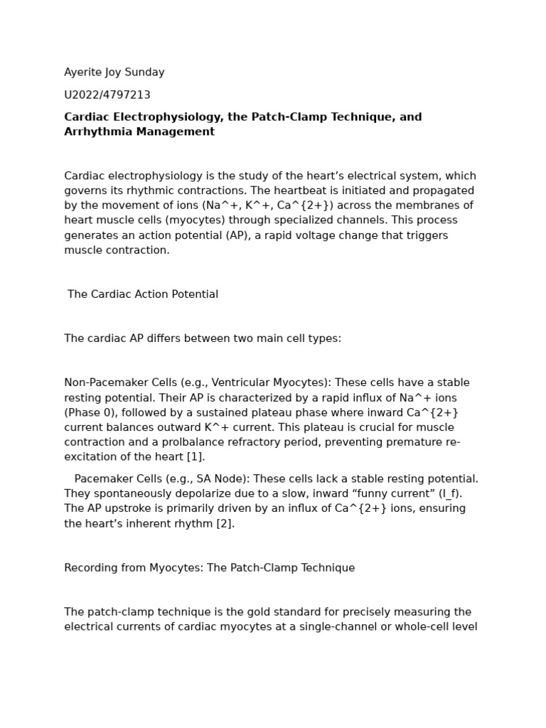 Cardiac Electrophysiology Insights | PDF | Cardiac Muscle | Action ...