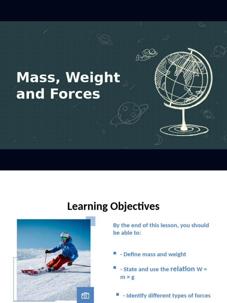 Mass Weight Forces IGCSE | PDF