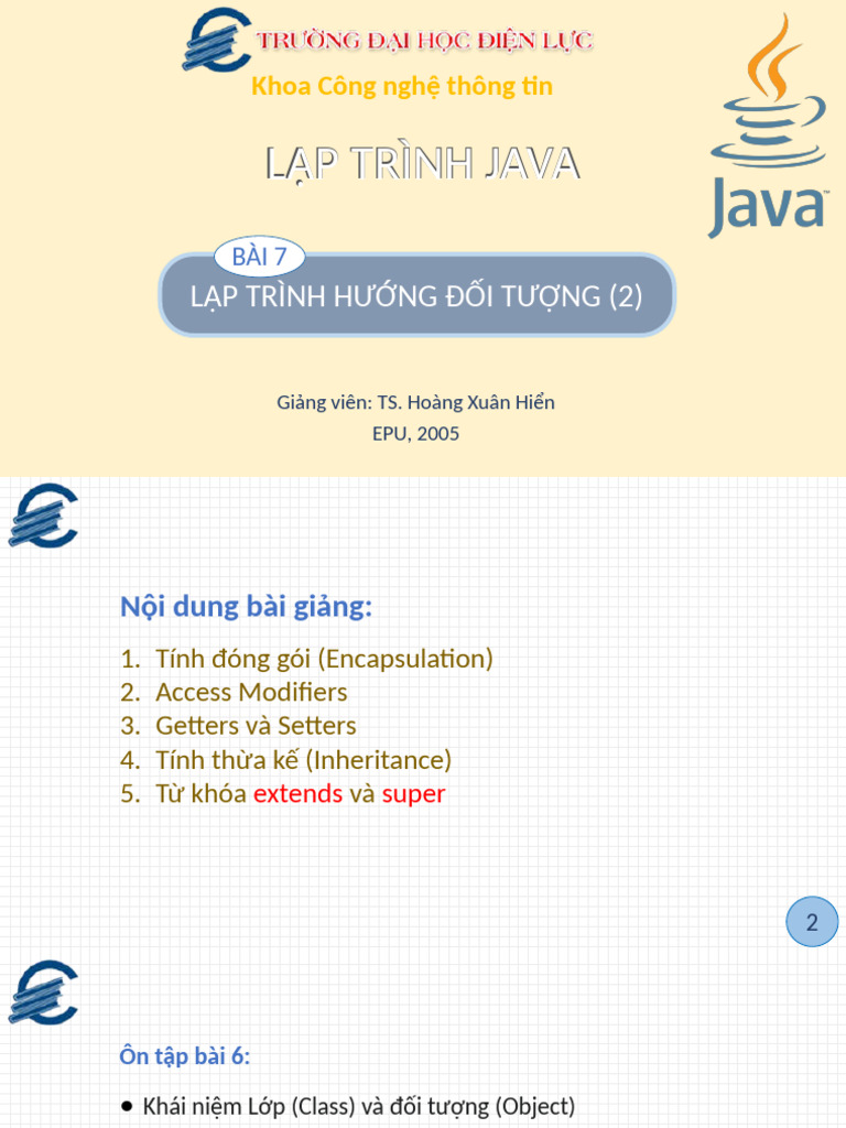 EPU Java Programming 07 | PDF