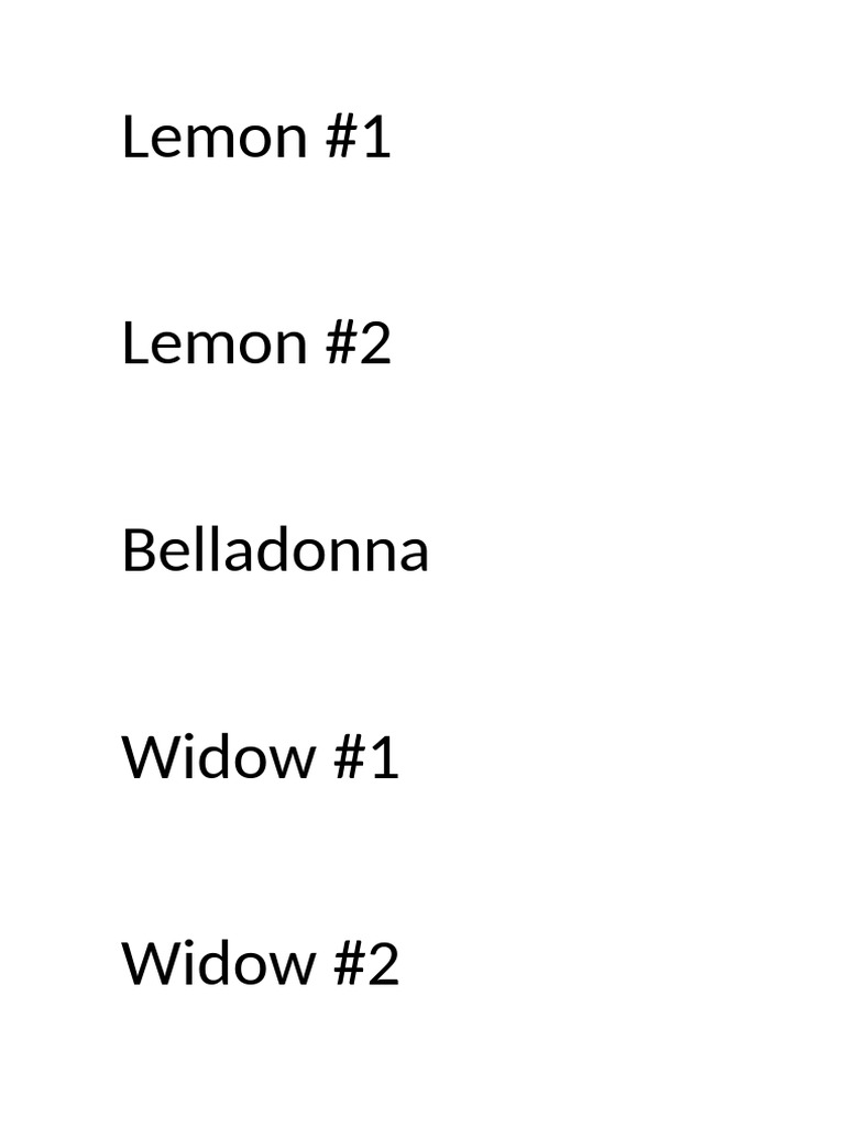 Lemon | PDF