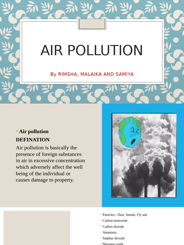 Understanding Air Pollution Causes & Effects | PDF