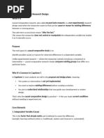 Causal-Comparative Research Overview | PDF | Experiment | Causality