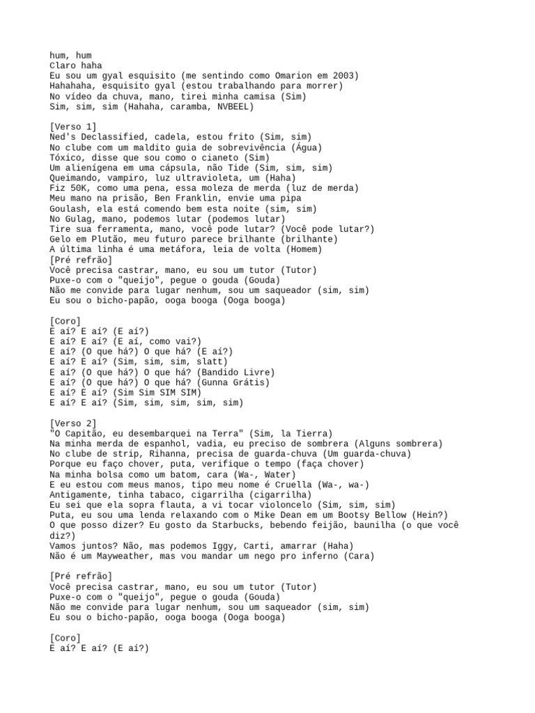 Letras de Música: Estilo e Criatividade | PDF | Música gravada