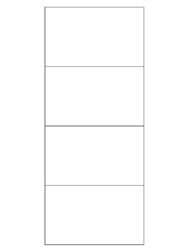A4 Card Template 11x7cm | PDF