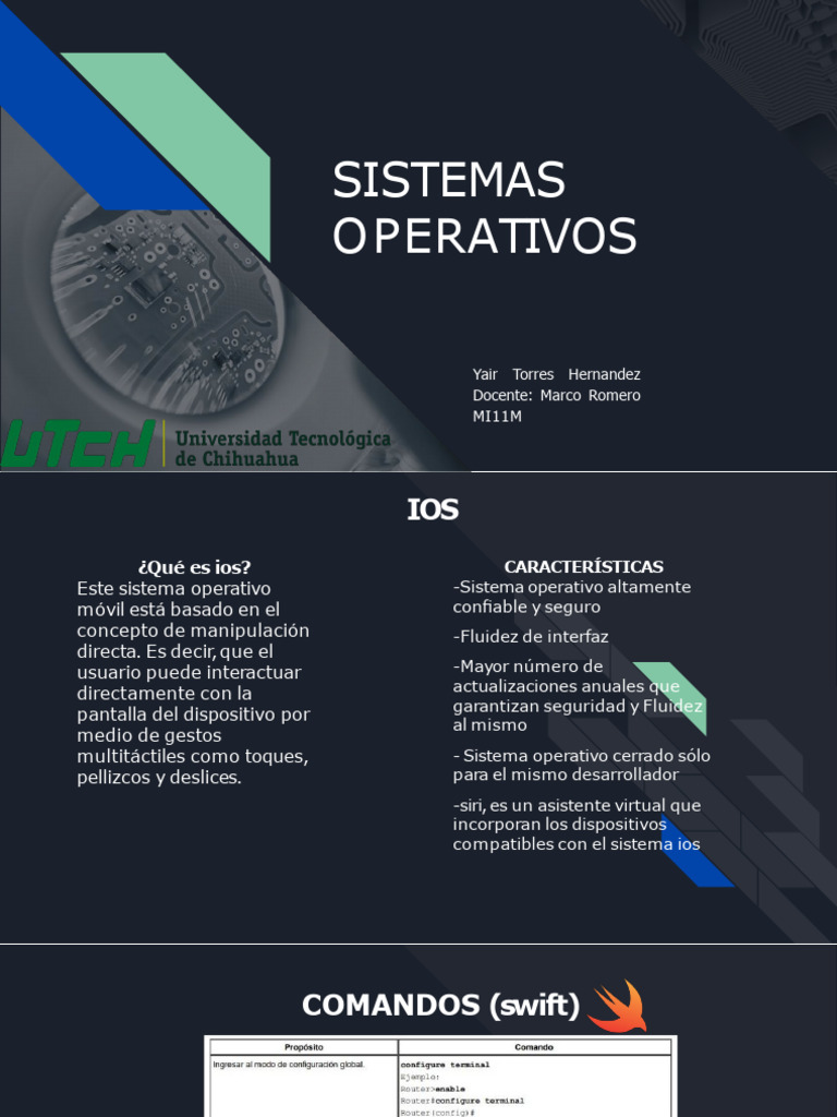 Comparativa de Sistemas Operativos: iOS, Android, Windows y Linux | PDF ...