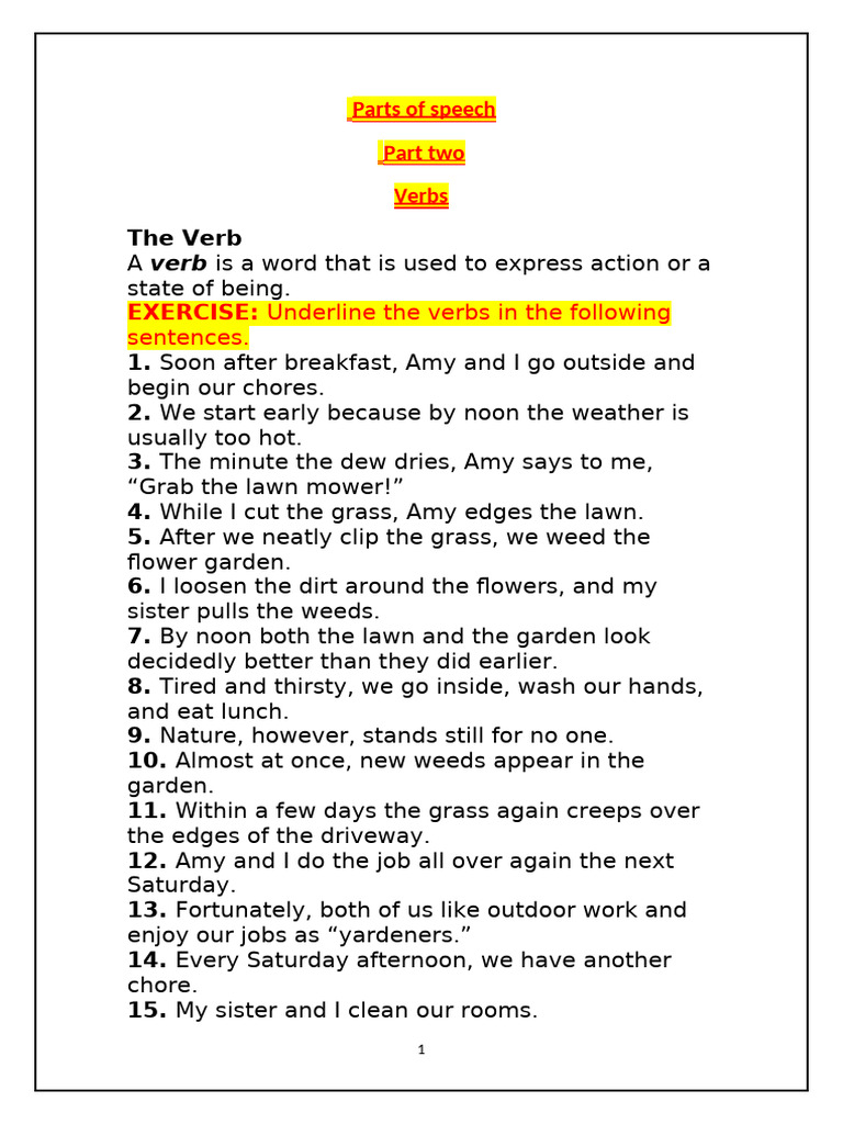 Understanding Verbs and Adverbs | PDF | Adverb | Verb