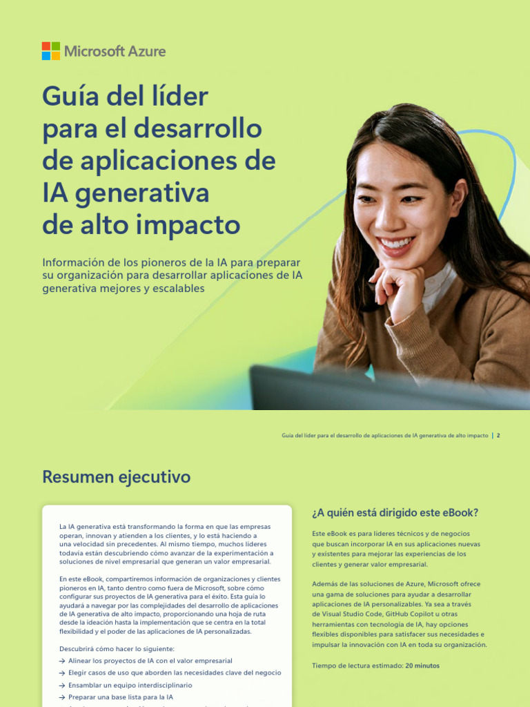 Desarrollo de IA Generativa: Guía para Líderes | PDF | Inteligencia ...