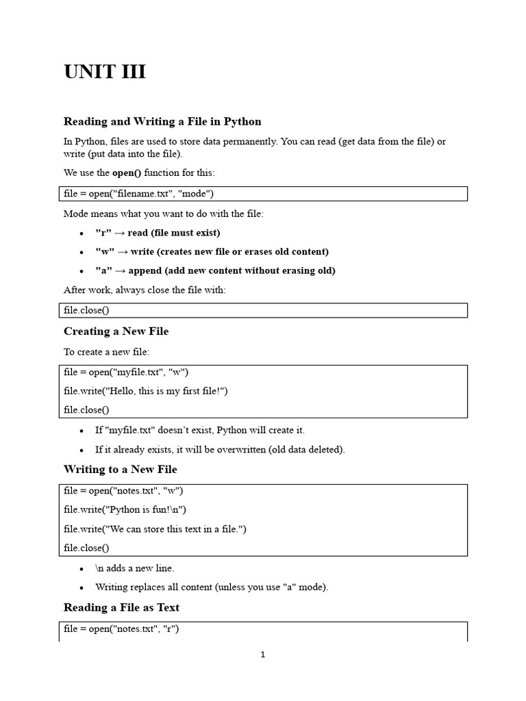 UNIT III PY | PDF | Boolean Data Type | Namespace