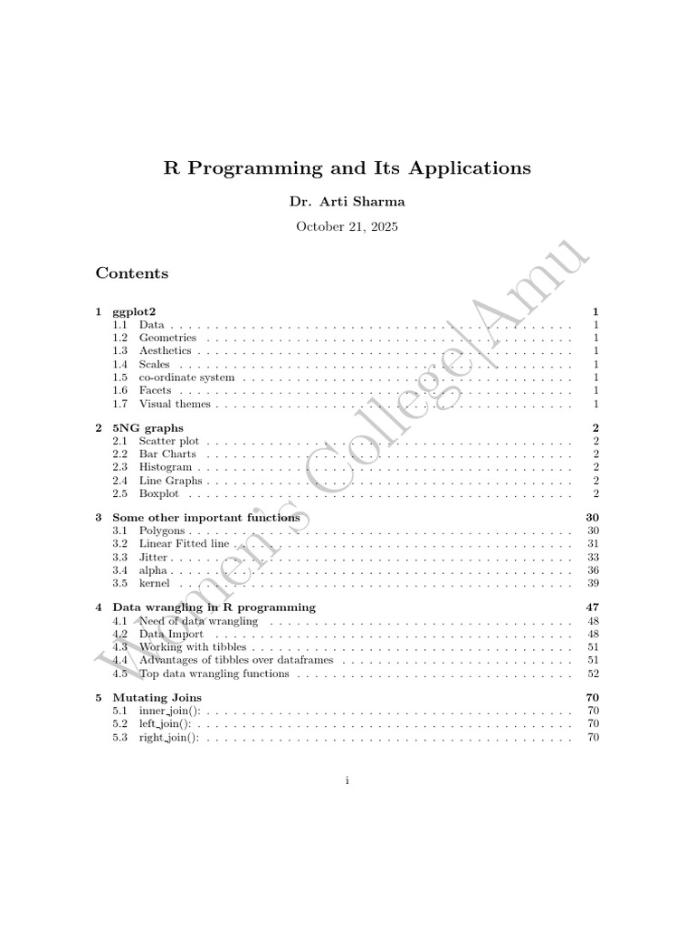R Programming: ggplot2 Guide | PDF