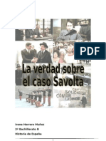 Trabajo Novela "La Verdad Sobre El Caso Savolta". Por Irene Herrero.