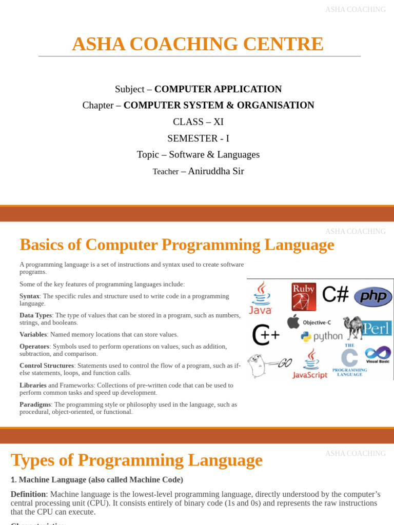 Asha Coaching Centre - Coma Xi 1b | PDF | Assembly Language | Computer ...