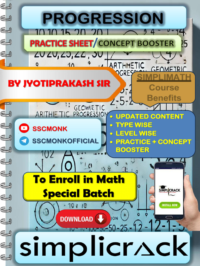 Progression Practice | PDF | Trigonometry | Triangle