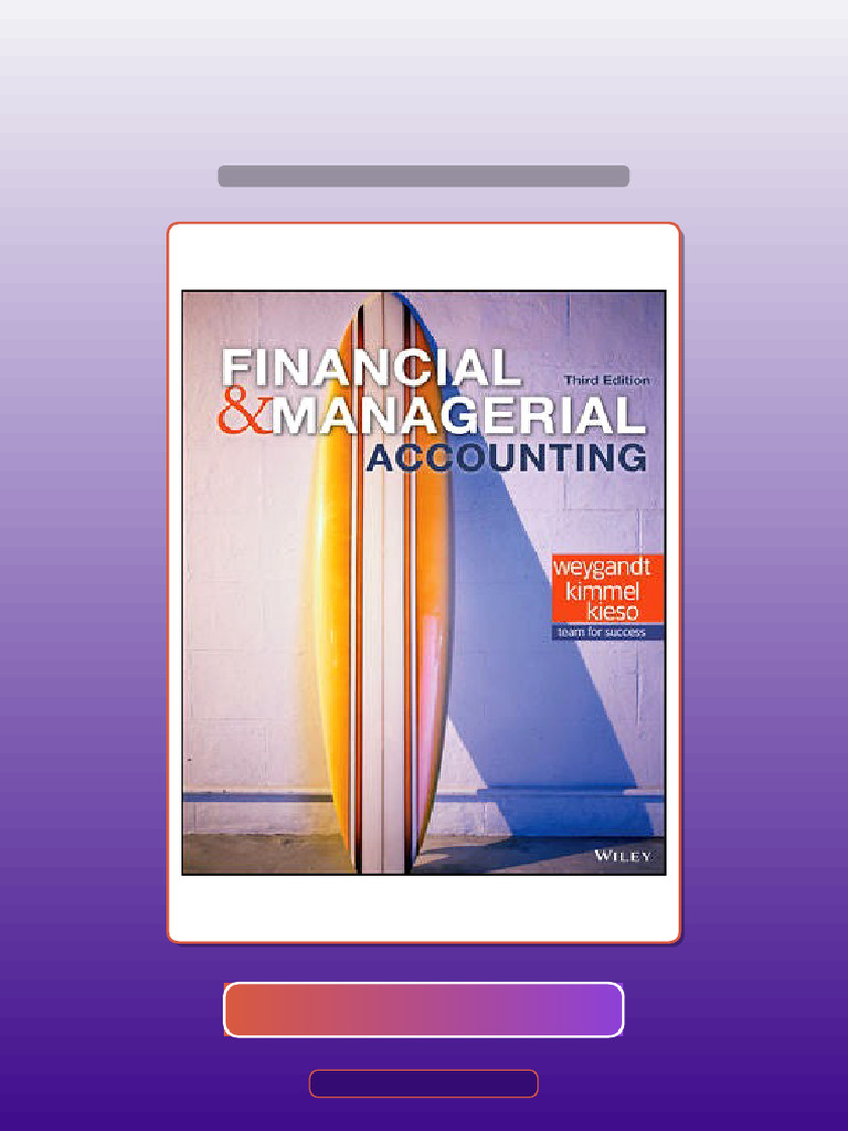 Ultimate Bundle Financial and Managerial Accounting 3rd Edition by ...