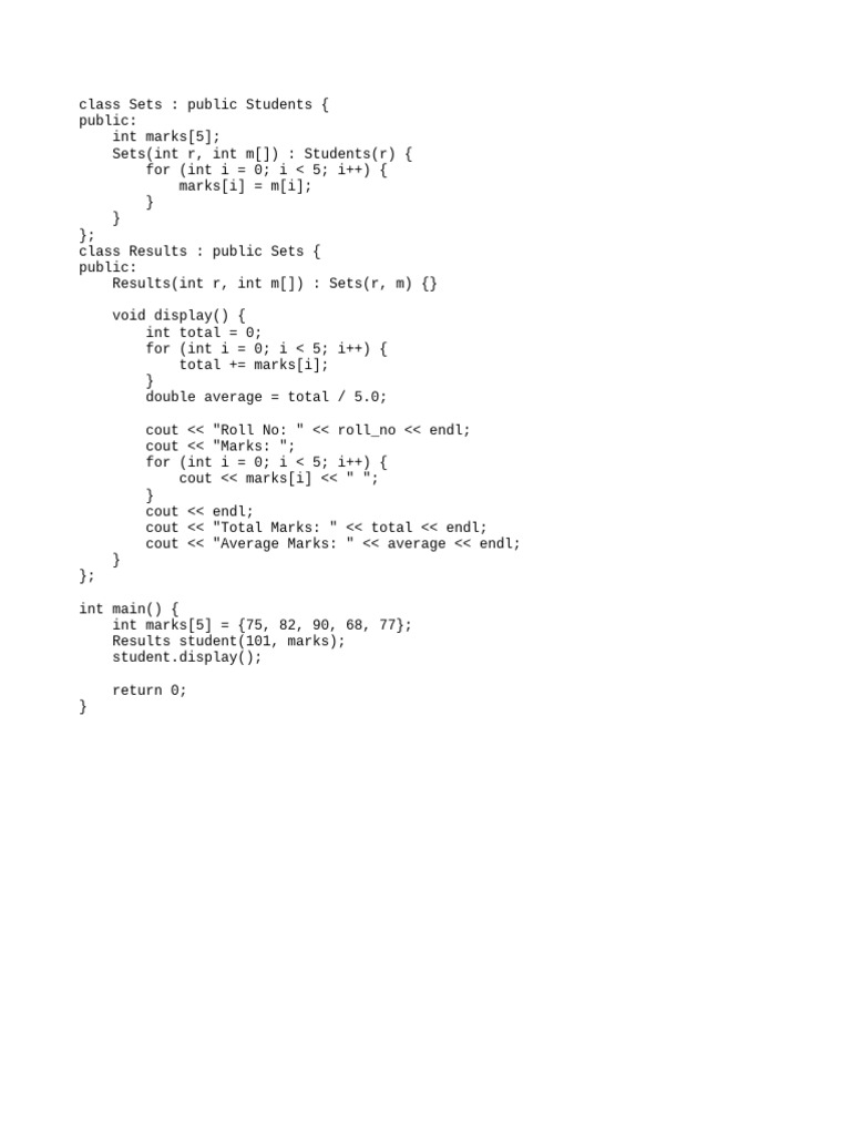 C++ Student Marks Management System | PDF
