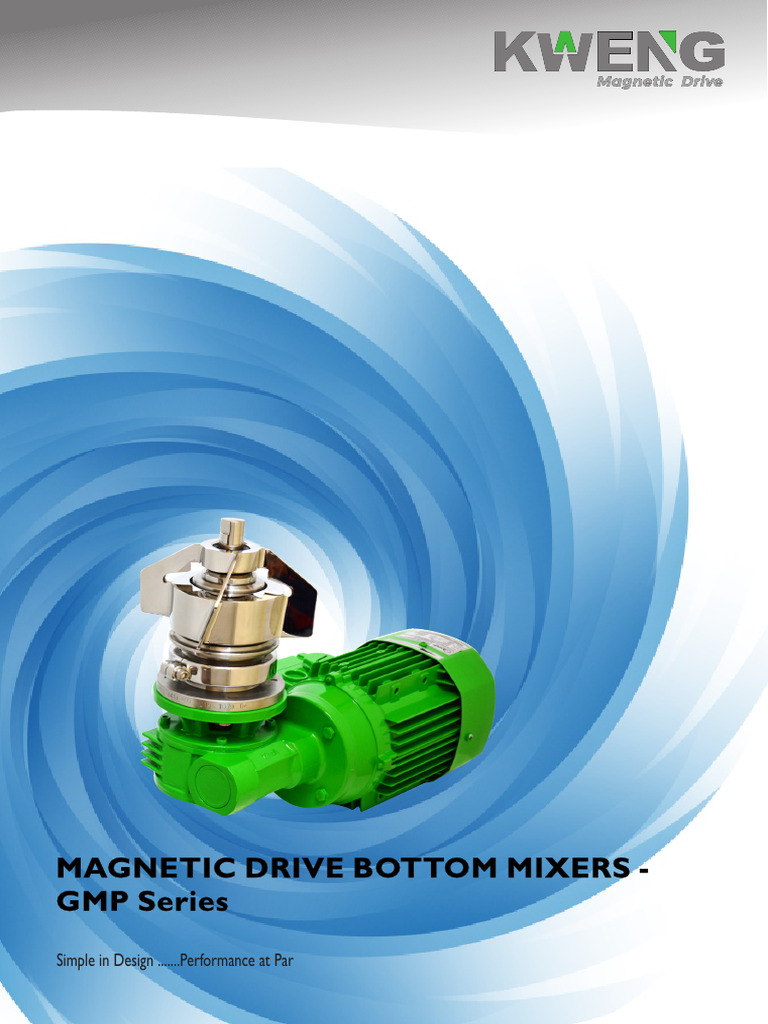 Kweng Magnetic Drive Bottom Mixers | PDF | Mechanical Engineering ...