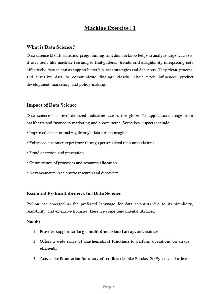 Data Science and Python Libraries Guide | PDF | Data | Hyperlink